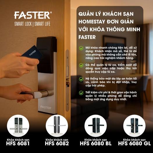 QUẢN LÝ KHÁCH SẠN, HOMESTAY ĐƠN GIẢN VỚI KHÓA THÔNG MINH FASTER