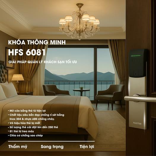 KHÓA THÔNG MINH HFS 6081 - GIẢI PHÁP QUẢN LÝ KHÁCH SẠN TỐI ƯU