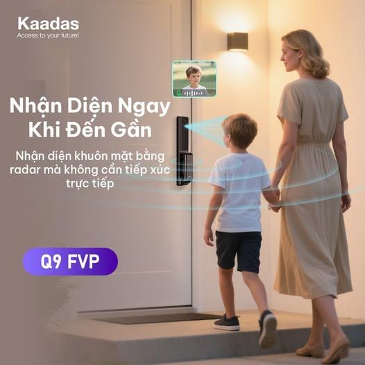  KHÓA THÔNG MINH KAADAS Q9 FVP – TIỆN LỢI TRONG TỪNG CHI TIẾT!