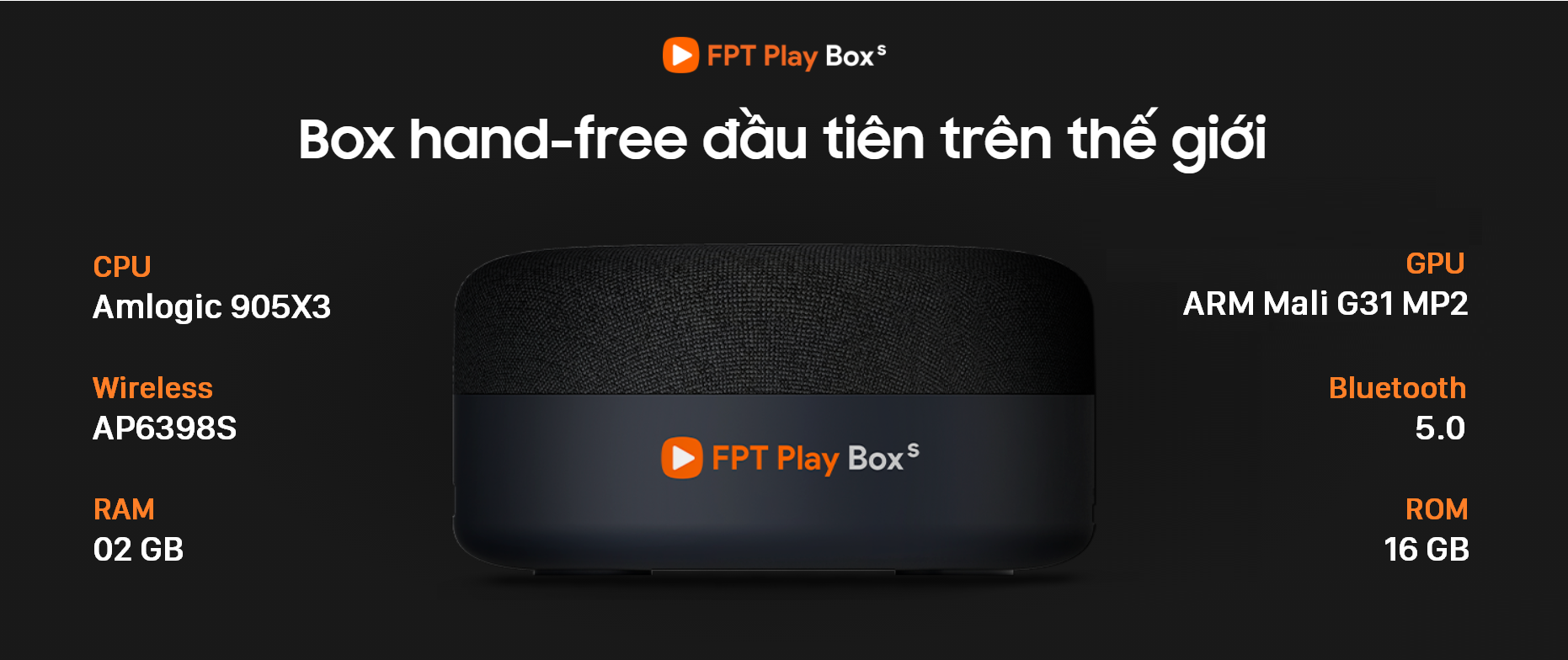 Tivi Box đầu tiên kết hợp loa thông minh trên thế giới-FPT Play Box S